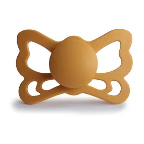 FRIGG Anatomical Butterfly Silicone Pacifier (Honey Gold) Size 2