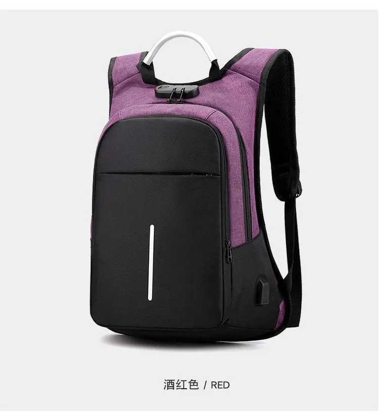 15.6-inch laptop bag password lock backpack