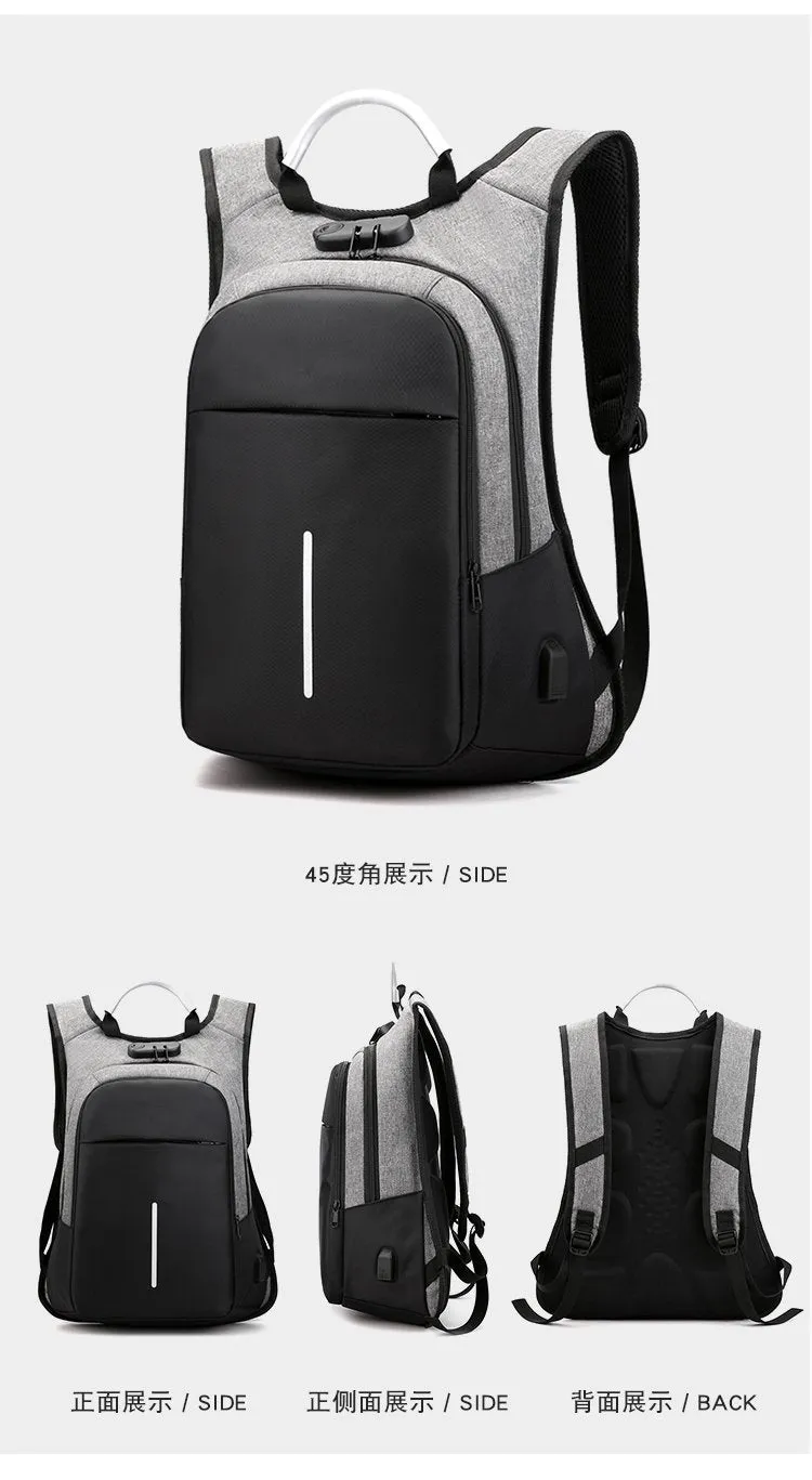 15.6-inch laptop bag password lock backpack