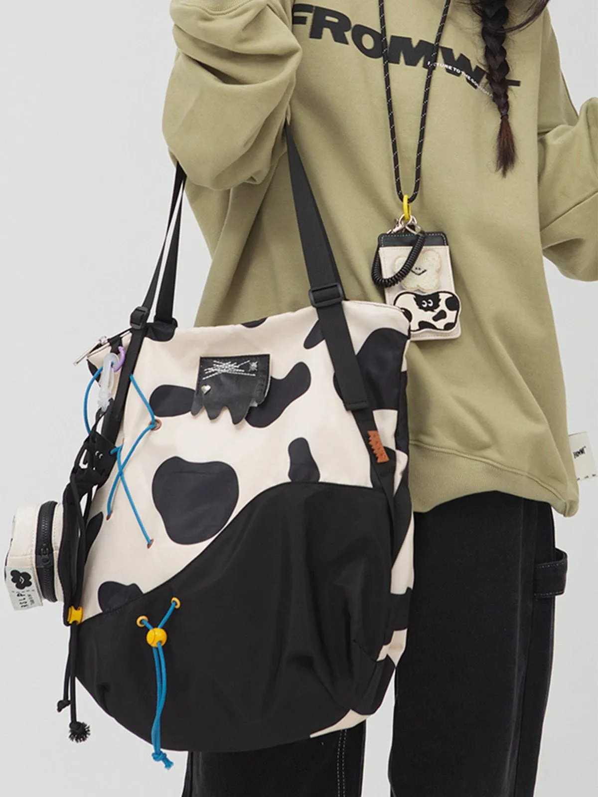 AlanBalen® - Cute Cow Pattern Tote Bag