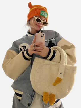 AlanBalen® - Cute Goose Sherpa Bag