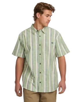 All Day Stripe Shirt in Moss