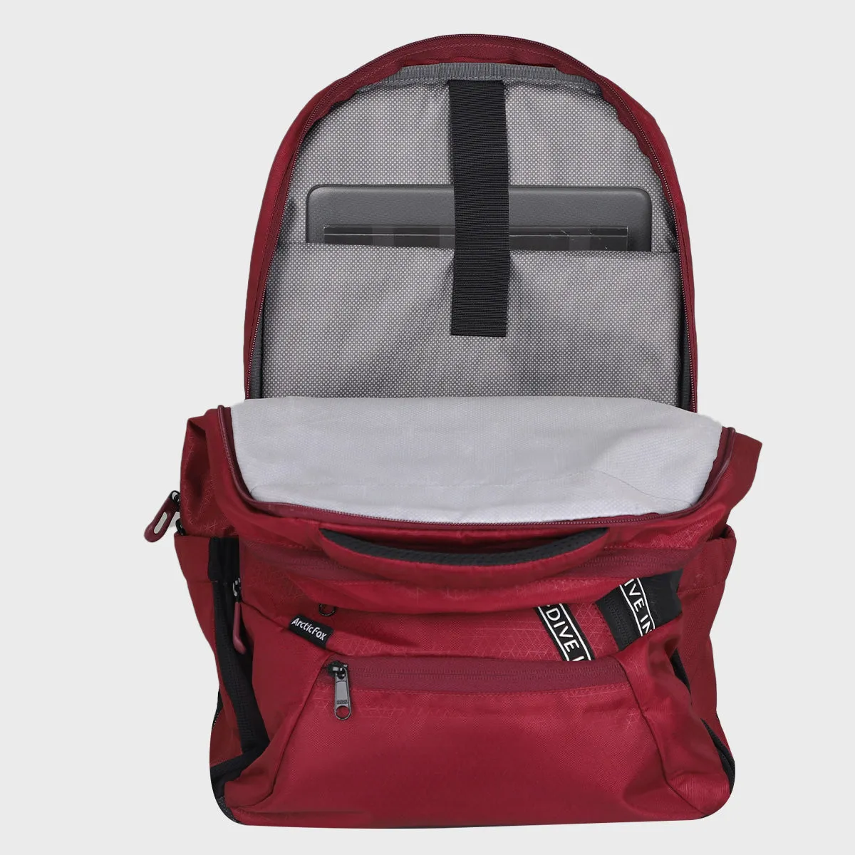 Arctic Fox Caution Tawny Port Laptop Backpack