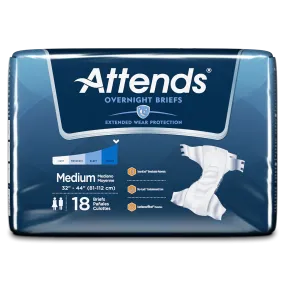 Attends Incontinence Briefs Adult Diapers Extended Wear for Overnight