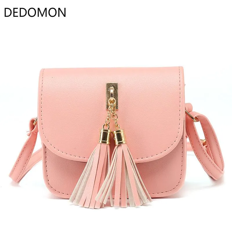 Fashion 2017 Small Chains Bag Women Candy Color Tassel Messenger Bags Female Handbag Shoulder Bag Flap Women Bag Bolsa Feminina