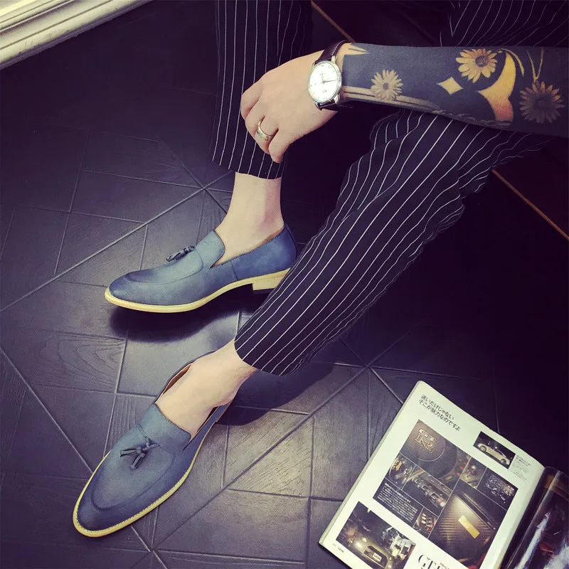 Fashionable Men's Tassel Slip-On Loafers