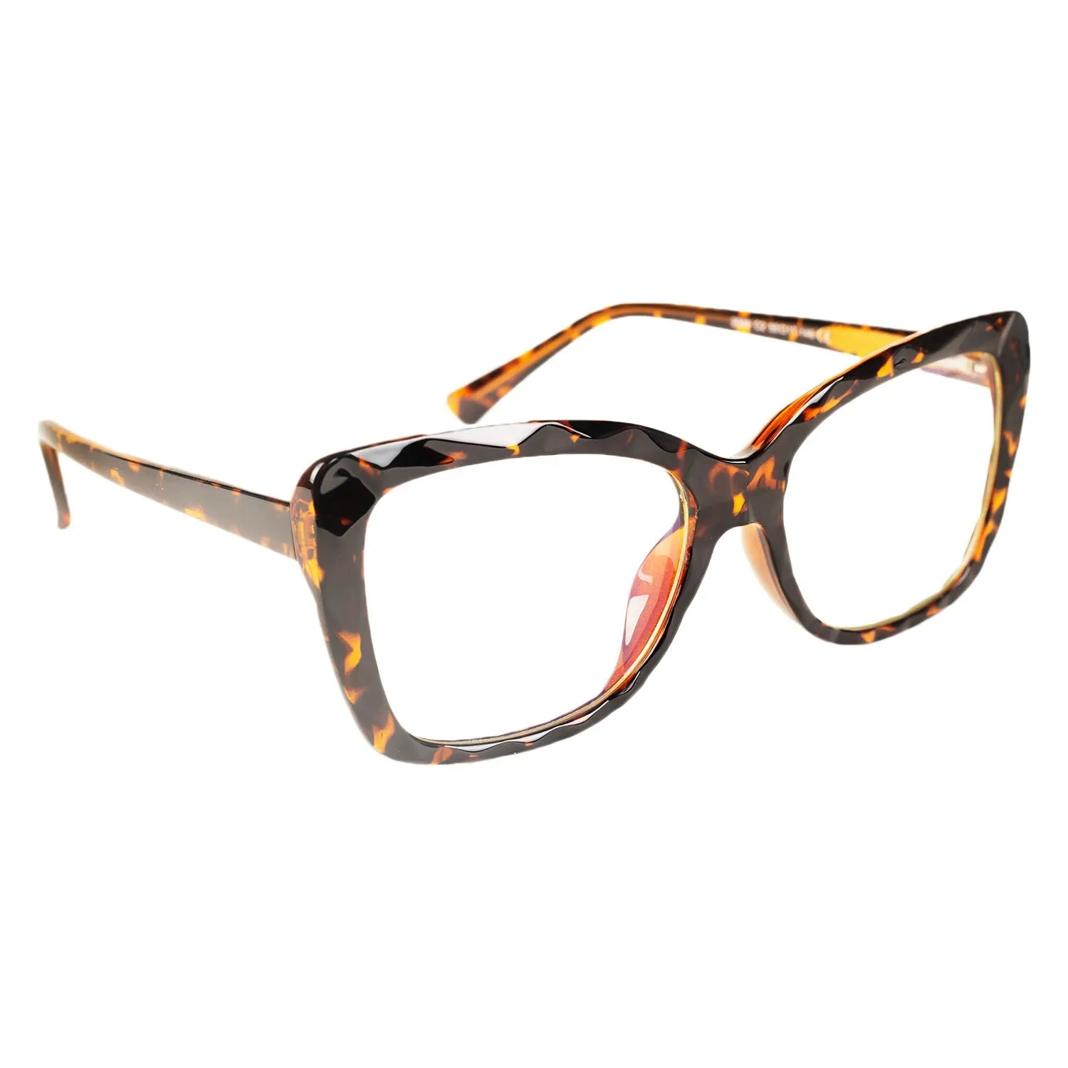 iB-iP Women's Retro Cat Eye Black Leopard Fashion Clear Lens Classic Eyeglasses