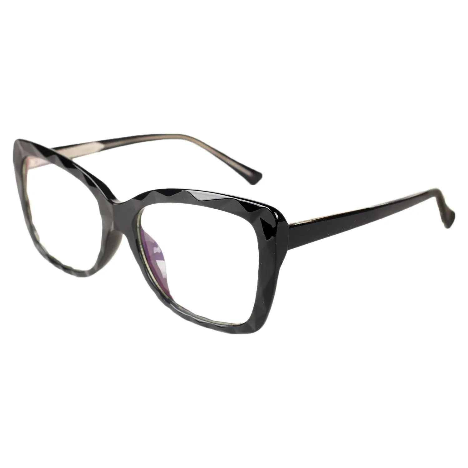 iB-iP Women's Retro Cat Eye Black Leopard Fashion Clear Lens Classic Eyeglasses