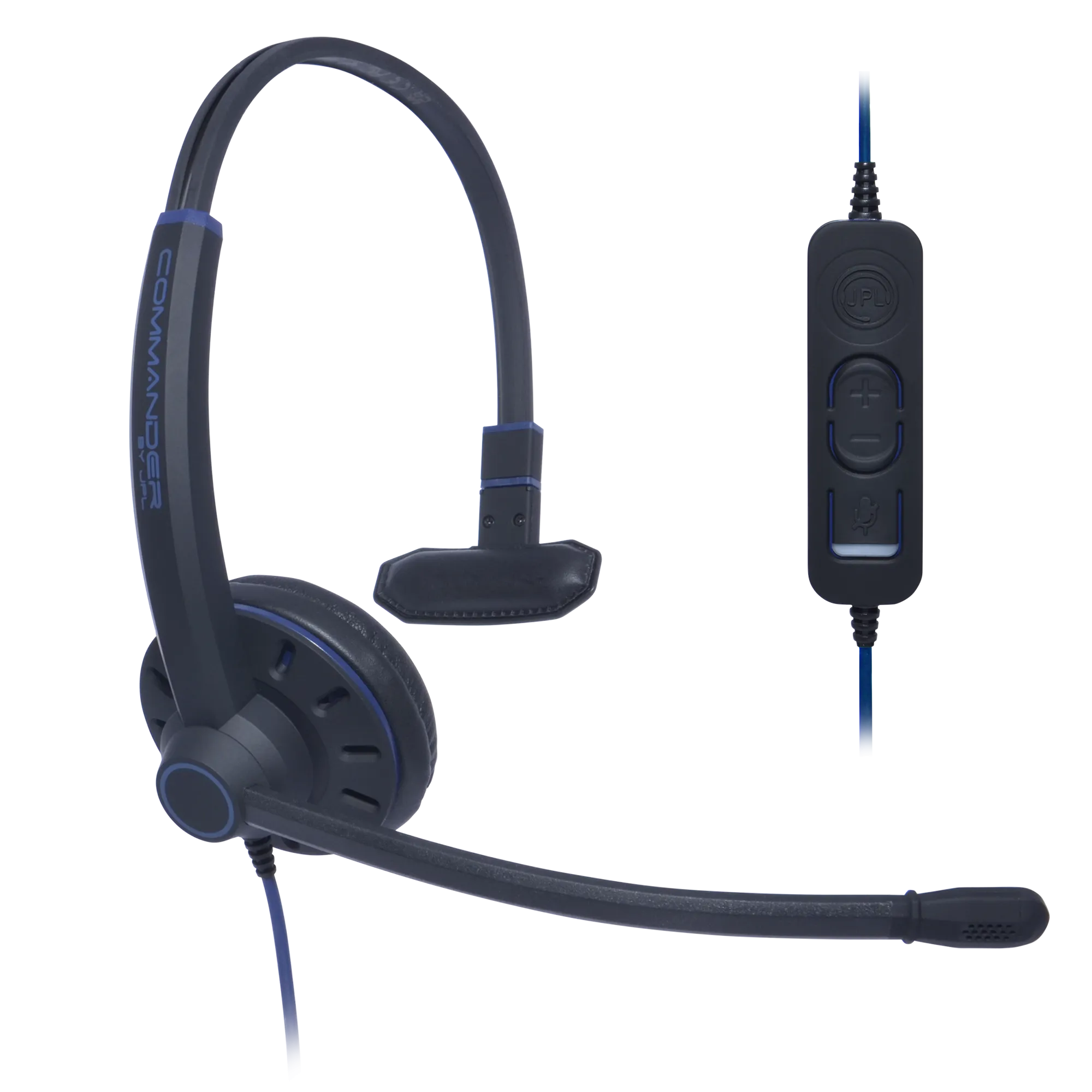 JPL Office USB Monaural/ Binaural  Headset w/ Noise-canceling Mic & Call/Volume/Mute Control (Commander 1 & 2)