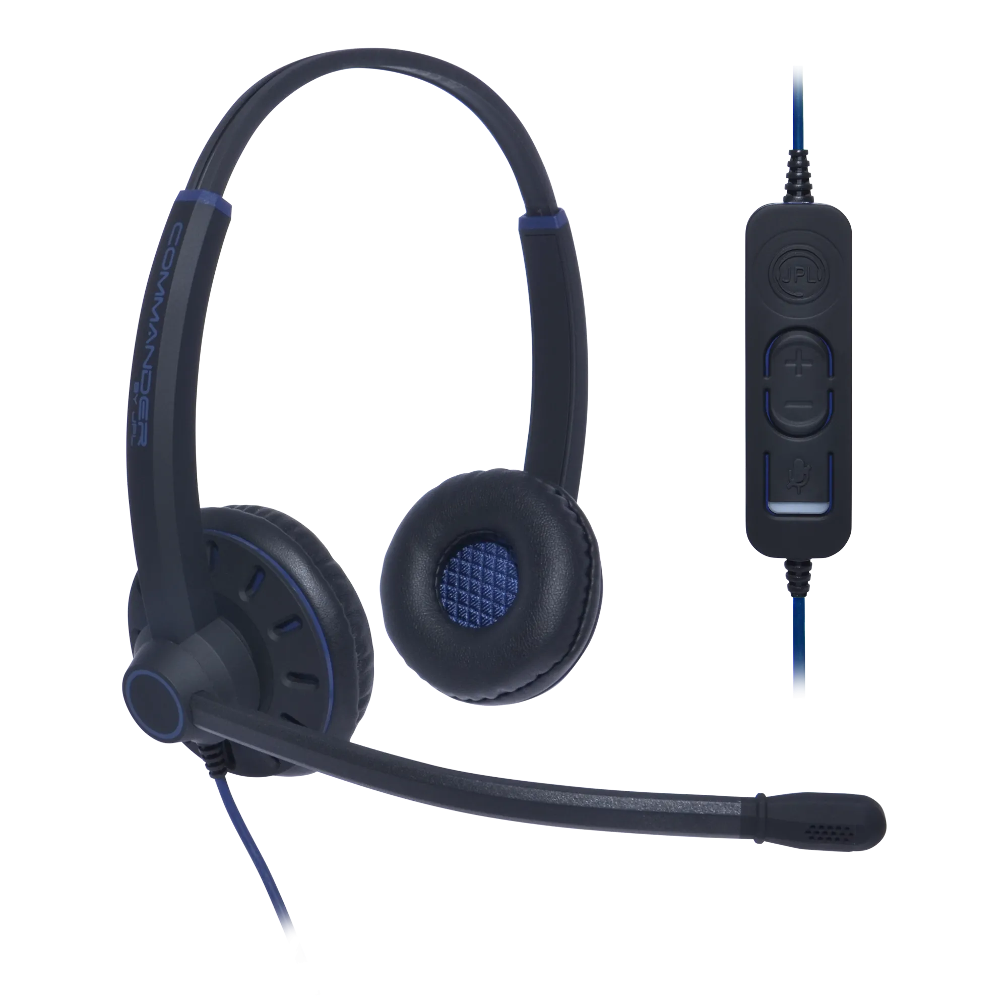 JPL Office USB Monaural/ Binaural  Headset w/ Noise-canceling Mic & Call/Volume/Mute Control (Commander 1 & 2)