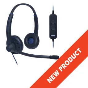 JPL Office USB Monaural/ Binaural  Headset w/ Noise-canceling Mic & Call/Volume/Mute Control (Commander 1 & 2)