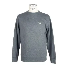 La Martina Gray Cotton Men Sweater