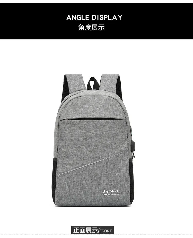 Large Sport Swagger Bag Fashionable Backpack Black Grey