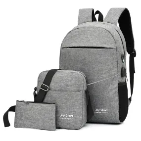 Large Sport Swagger Bag Fashionable Backpack Black Grey