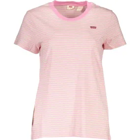 Levi's Pink Cotton Women T-Shirt