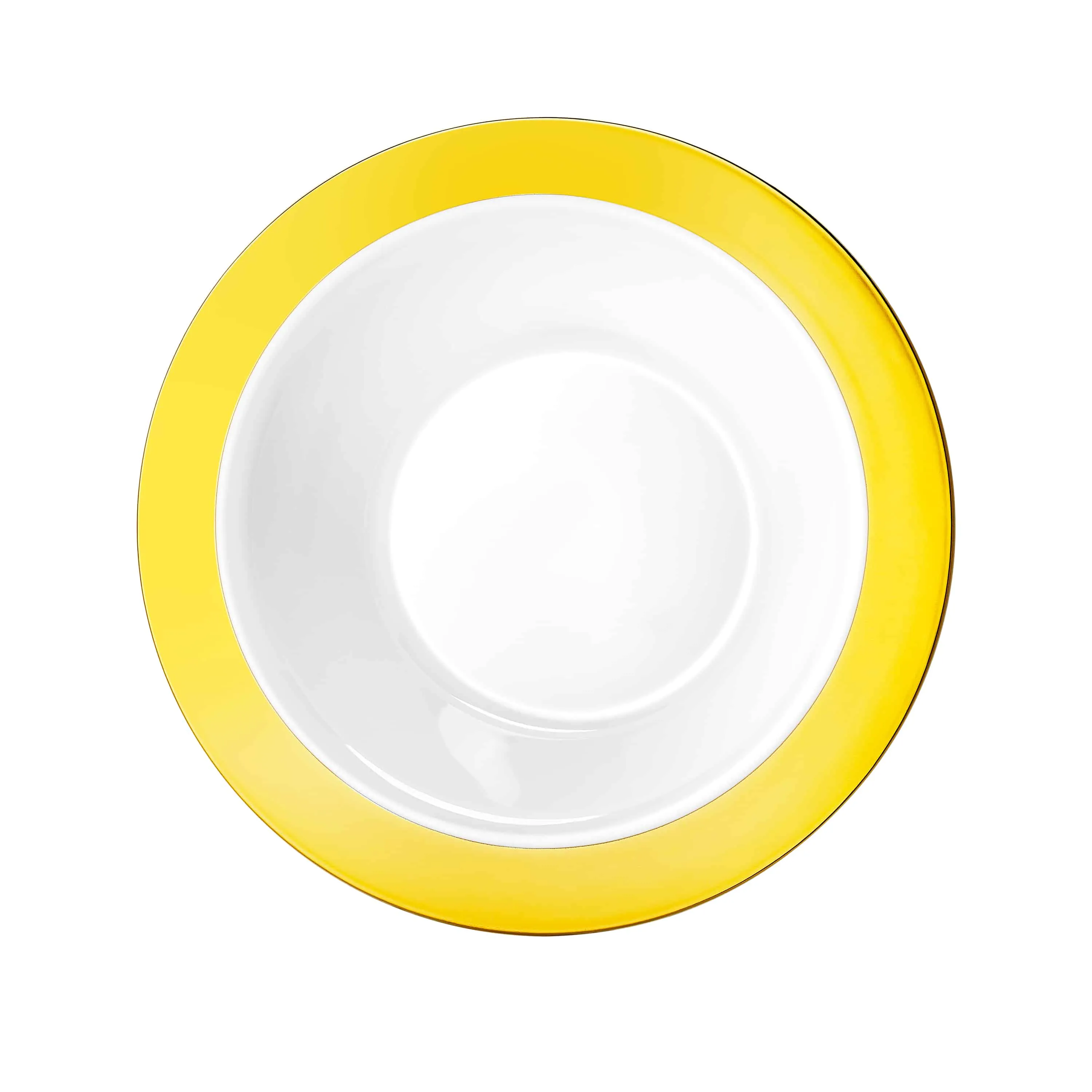 Magnificence Gold Rim Premium Plastic Round Dinnerware