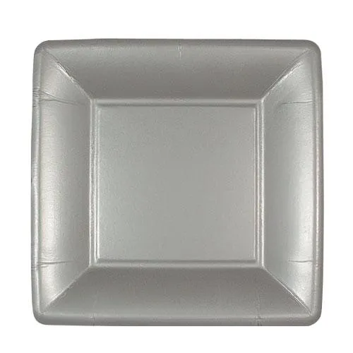 Metallic Premium Paper Square Dinnerware