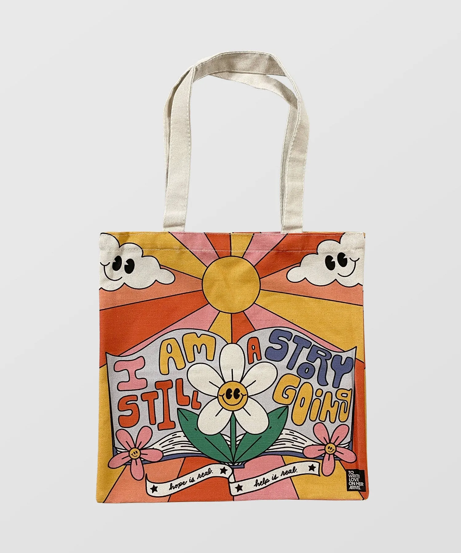 Open Book Tote Bag