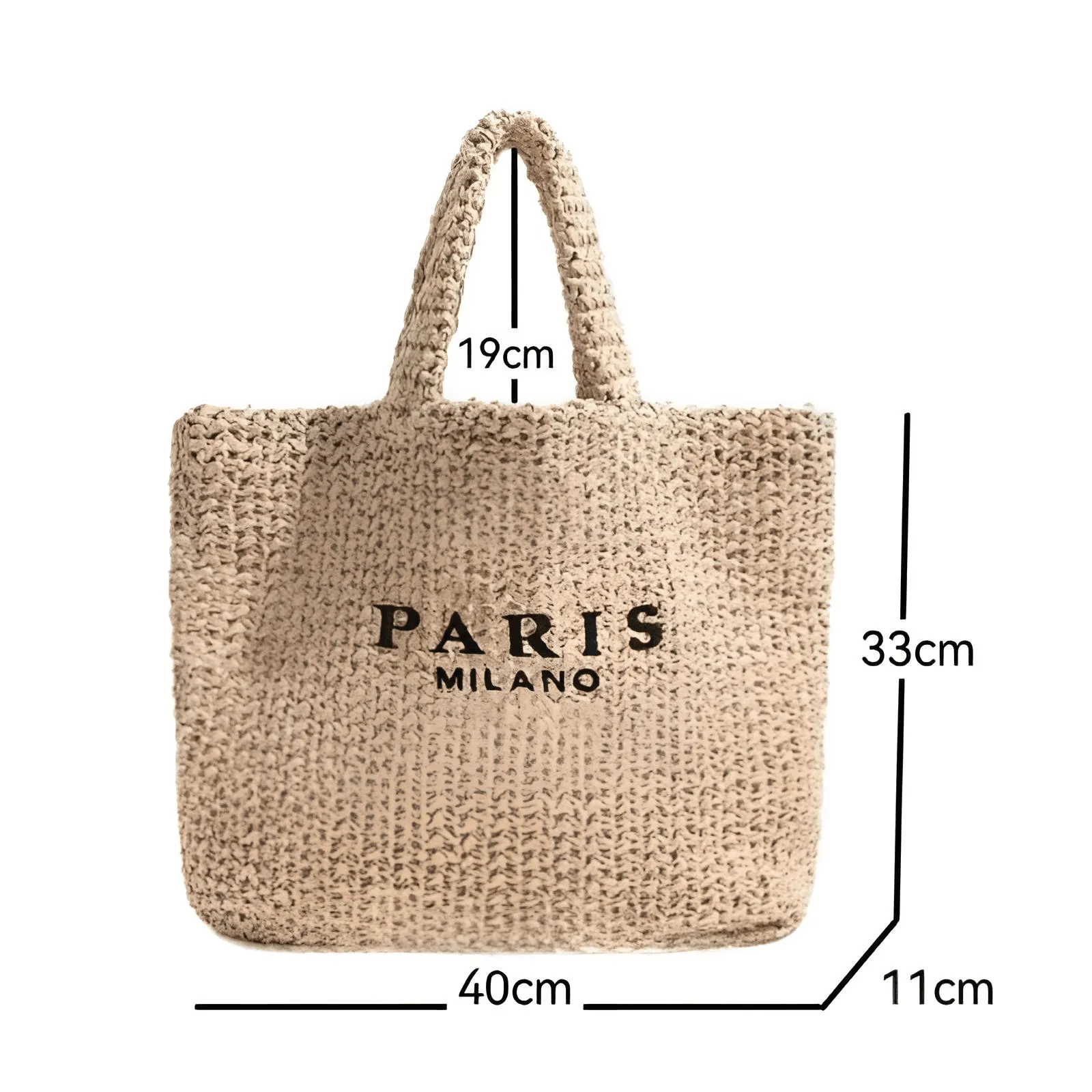 Raffia Straw Paris Bags