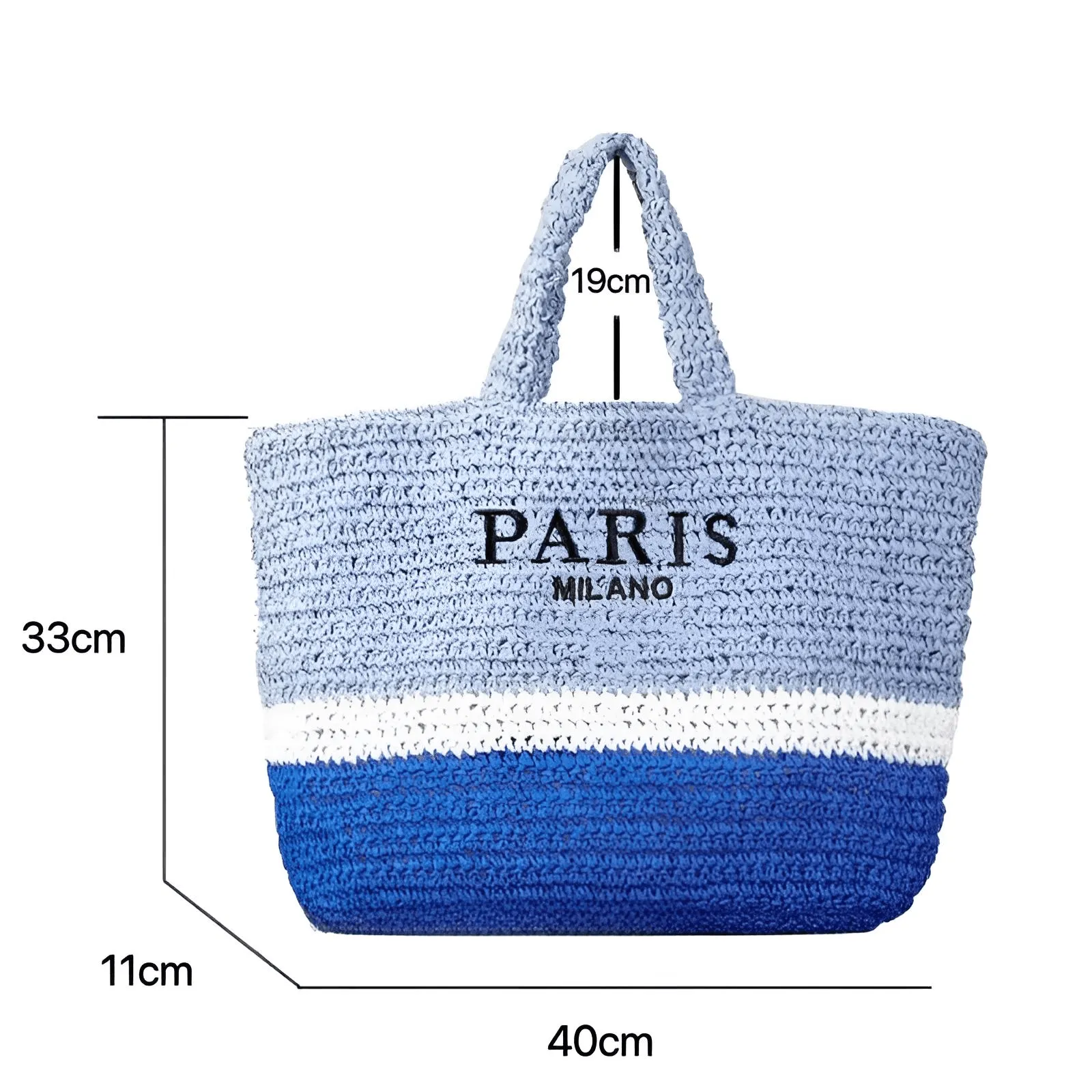 Raffia Straw Paris Bags