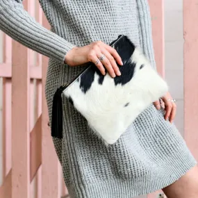 Roma Black/White Pouch