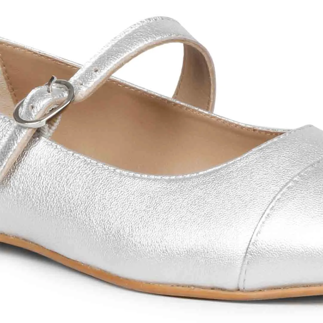 Saint Garlen Metallic Silver Handcrafted Ballerina