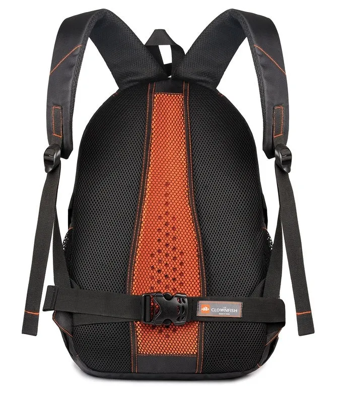 THE CLOWNFISH 26 Ltrs Black Laptop Backpack (TCFBPPO-TH156CBL1)