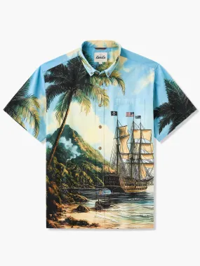 Vintage Nautical Adventure Cotton Shirt